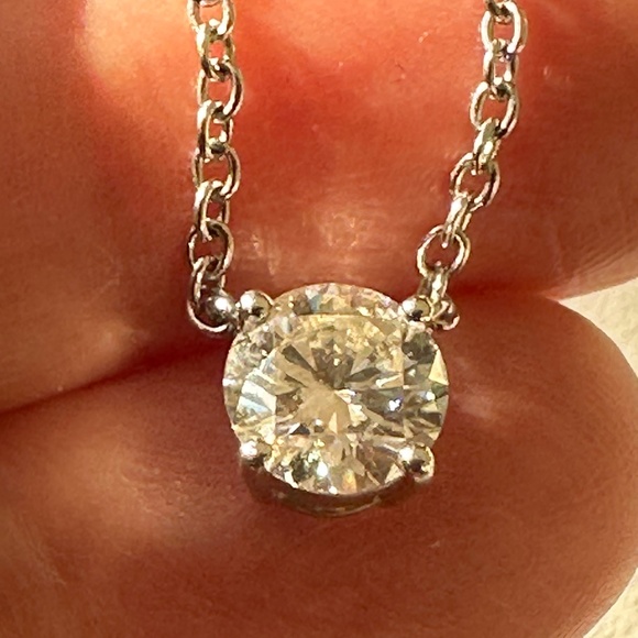 1 Ct Moissanite SOLID 14K WG (3.1 grams); (Diamond Equivalent Weight DEW) - Picture 6 of 10